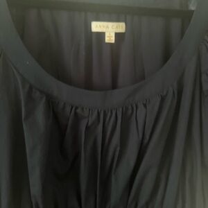 Multi tiered scoop neck navy blue Anna Cate dress